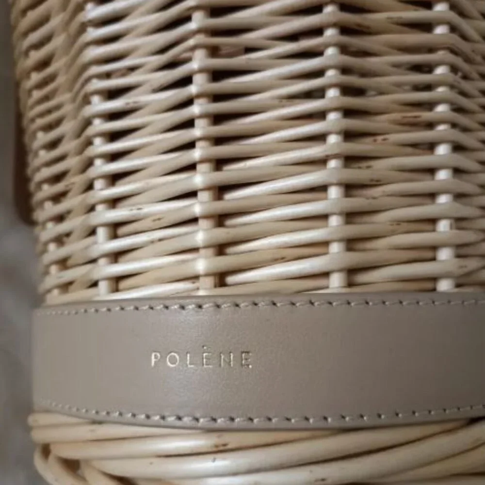 RARE Polène L’Osier Basket Bag in Sand - Picture 4 of 9